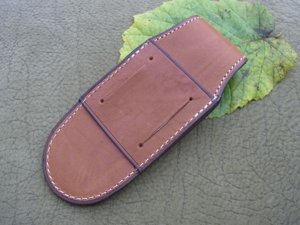 Etui de ceinture en cuir naturel