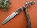 Couteau Lou paloumayre pliant manche en bois de cerf